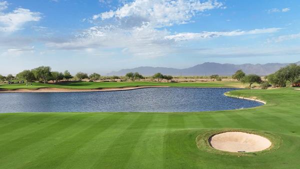 Cattail Hole 14 and 5 across the water