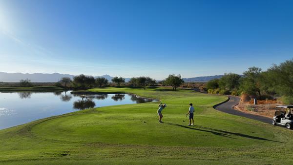 Cattail #3 hitting from the Gold Tees