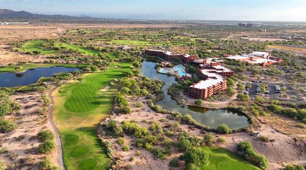 Cattail Aerial Photo with Sheraton Grand